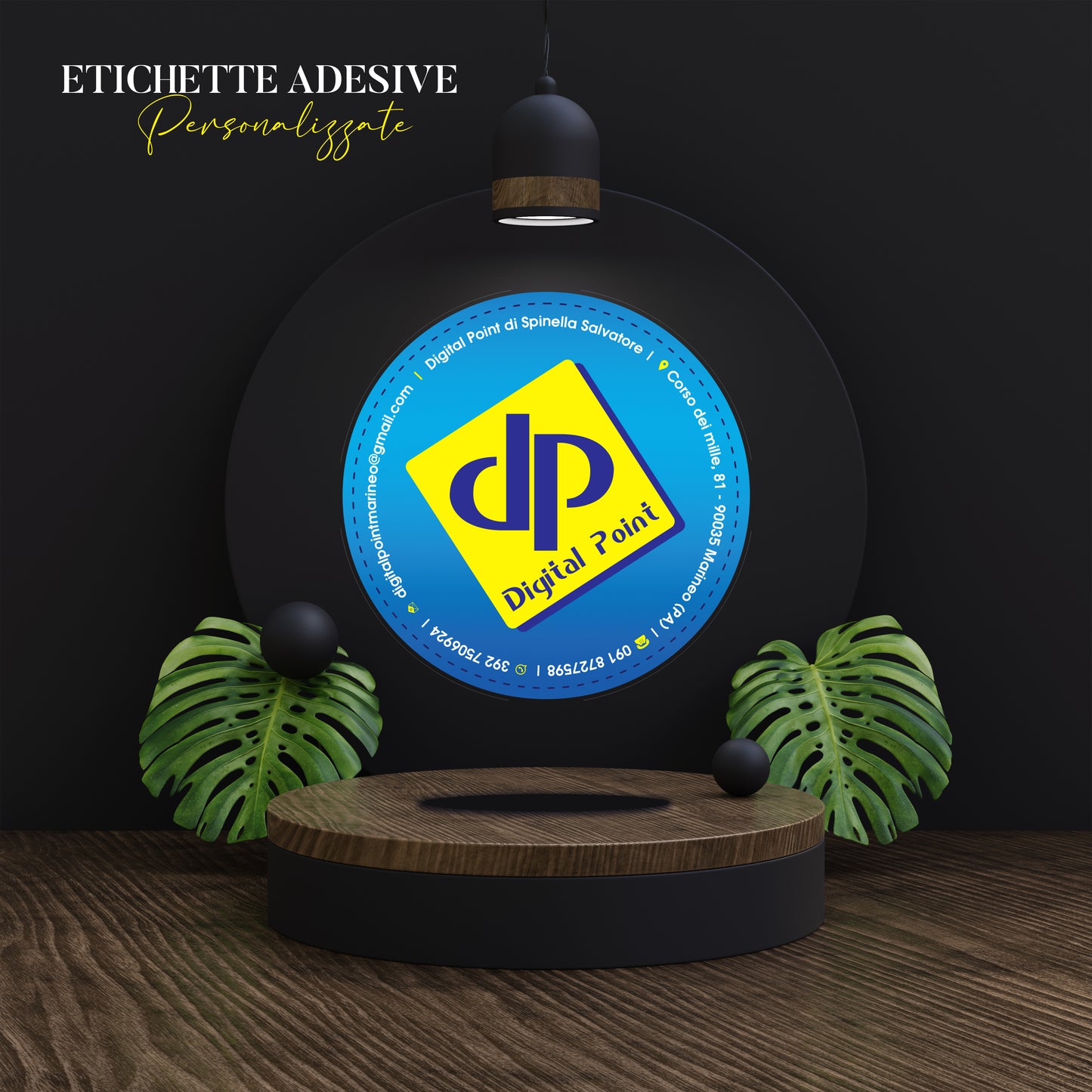 ETICHETTE ADESIVE IN PVC ROTONDE