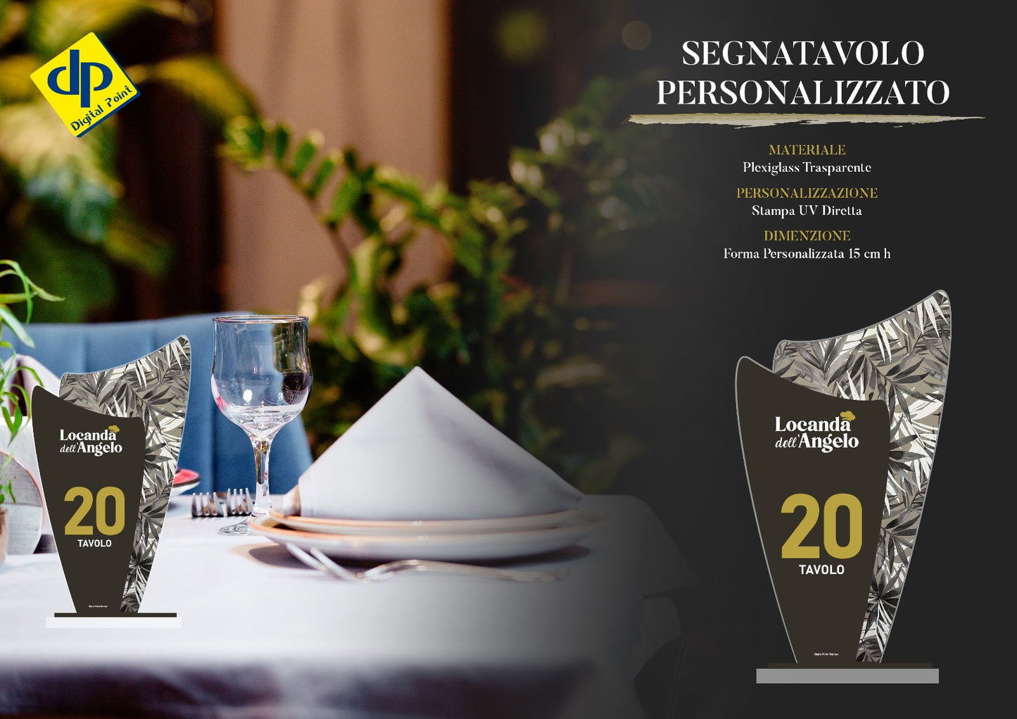 SEGNA TAVOLO IN PLEXIGLASS