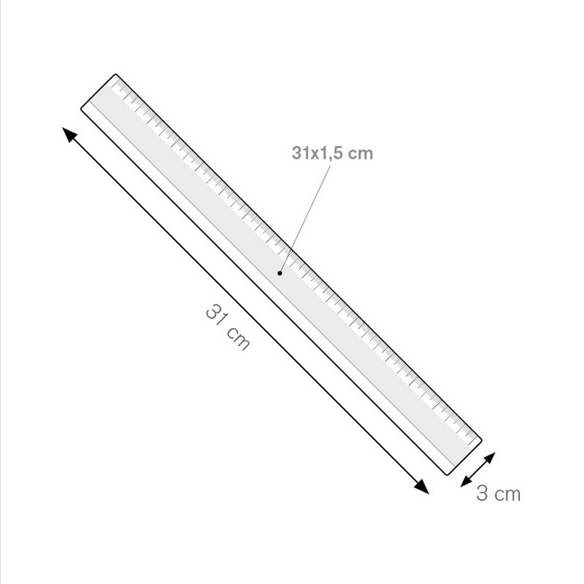 RIGHELLO PERSONALIZZATO 30 CM