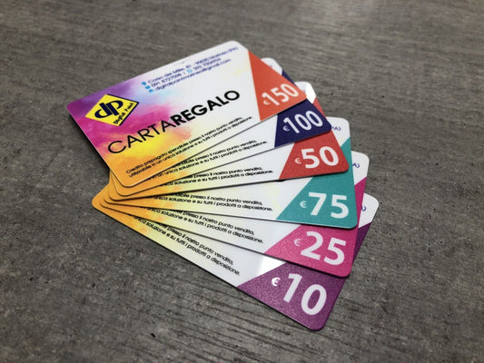 GIFT CARD CARTA REGALO  personalizzate BUSINESS CARD IN PVC 0,76 TESSERE